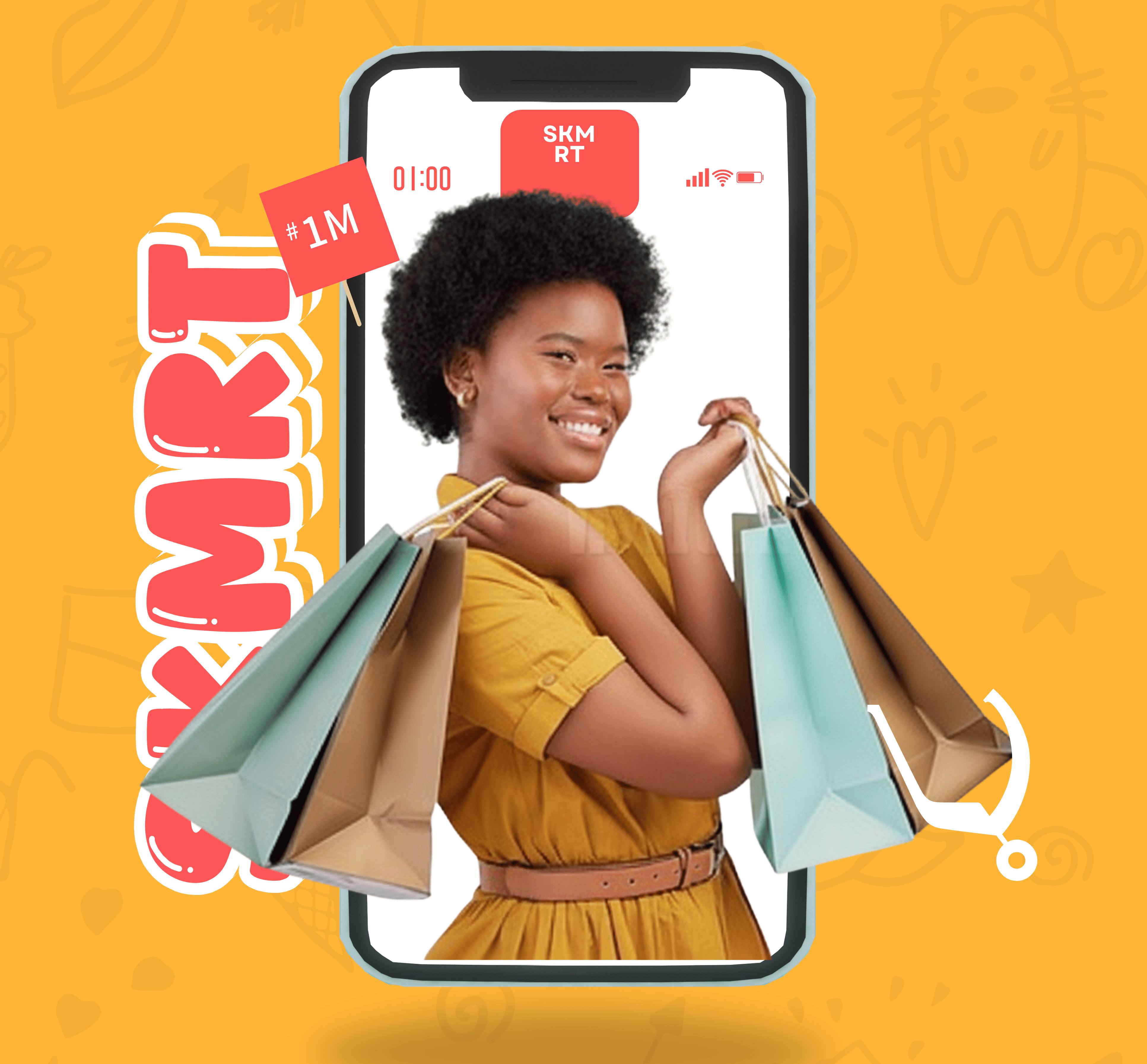 Nigerian entrepreneur managing online store