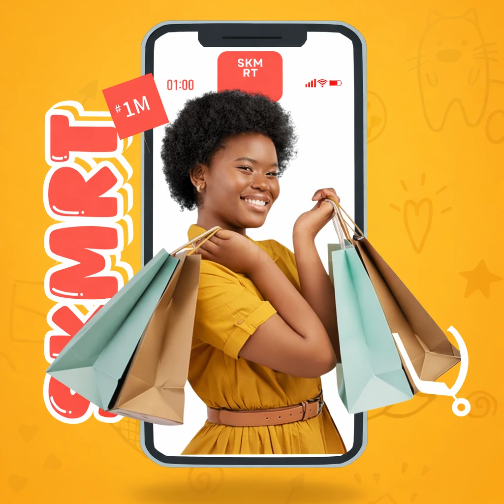 Nigerian entrepreneur managing online store